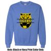 Adult Heavy Blend Heather Royal or Red 60/40 Fleece Crew (S) Thumbnail
