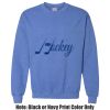 Adult Heavy Blend Heather Royal or Red 60/40 Fleece Crew (S) Thumbnail