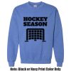 Adult Heavy Blend Heather Royal or Red 60/40 Fleece Crew (S) Thumbnail