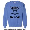 Adult Heavy Blend Heather Royal or Red 60/40 Fleece Crew (S) Thumbnail