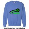 Adult Heavy Blend Heather Royal or Red 60/40 Fleece Crew (S) Thumbnail