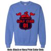 Adult Heavy Blend Heather Royal or Red 60/40 Fleece Crew (S) Thumbnail