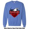 Adult Heavy Blend Heather Royal or Red 60/40 Fleece Crew (S) Thumbnail