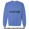 Adult Heavy Blend Heather Royal or Red 60/40 Fleece Crew (S) Thumbnail