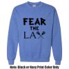 Adult Heavy Blend Heather Royal or Red 60/40 Fleece Crew (S) Thumbnail