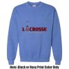 Adult Heavy Blend Heather Royal or Red 60/40 Fleece Crew (S) Thumbnail