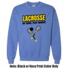 Adult Heavy Blend Heather Royal or Red 60/40 Fleece Crew (S) Thumbnail
