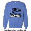 Adult Heavy Blend Heather Royal or Red 60/40 Fleece Crew (S) Thumbnail