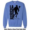 Adult Heavy Blend Heather Royal or Red 60/40 Fleece Crew (S) Thumbnail