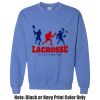 Adult Heavy Blend Heather Royal or Red 60/40 Fleece Crew (S) Thumbnail
