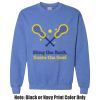 Adult Heavy Blend Heather Royal or Red 60/40 Fleece Crew (S) Thumbnail