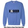 Adult Heavy Blend Heather Royal or Red 60/40 Fleece Crew (S) Thumbnail