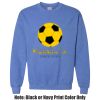 Adult Heavy Blend Heather Royal or Red 60/40 Fleece Crew (S) Thumbnail