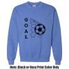 Adult Heavy Blend Heather Royal or Red 60/40 Fleece Crew (S) Thumbnail