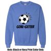 Adult Heavy Blend Heather Royal or Red 60/40 Fleece Crew (S) Thumbnail