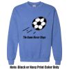 Adult Heavy Blend Heather Royal or Red 60/40 Fleece Crew (S) Thumbnail