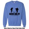 Adult Heavy Blend Heather Royal or Red 60/40 Fleece Crew (S) Thumbnail