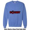 Adult Heavy Blend Heather Royal or Red 60/40 Fleece Crew (S) Thumbnail