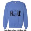 Adult Heavy Blend Heather Royal or Red 60/40 Fleece Crew (S) Thumbnail