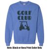 Adult Heavy Blend Heather Royal or Red 60/40 Fleece Crew (S) Thumbnail