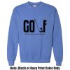 Adult Heavy Blend Heather Royal or Red 60/40 Fleece Crew (S) Thumbnail