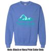 Adult Heavy Blend Heather Royal or Red 60/40 Fleece Crew (S) Thumbnail
