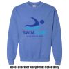 Adult Heavy Blend Heather Royal or Red 60/40 Fleece Crew (S) Thumbnail