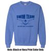 Adult Heavy Blend Heather Royal or Red 60/40 Fleece Crew (S) Thumbnail