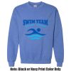 Adult Heavy Blend Heather Royal or Red 60/40 Fleece Crew (S) Thumbnail