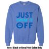 Adult Heavy Blend Heather Royal or Red 60/40 Fleece Crew (S) Thumbnail