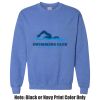 Adult Heavy Blend Heather Royal or Red 60/40 Fleece Crew (S) Thumbnail