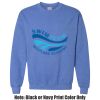 Adult Heavy Blend Heather Royal or Red 60/40 Fleece Crew (S) Thumbnail
