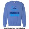 Adult Heavy Blend Heather Royal or Red 60/40 Fleece Crew (S) Thumbnail