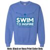 Adult Heavy Blend Heather Royal or Red 60/40 Fleece Crew (S) Thumbnail