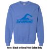 Adult Heavy Blend Heather Royal or Red 60/40 Fleece Crew (S) Thumbnail