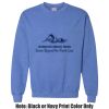 Adult Heavy Blend Heather Royal or Red 60/40 Fleece Crew (S) Thumbnail