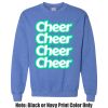 Adult Heavy Blend Heather Royal or Red 60/40 Fleece Crew (S) Thumbnail