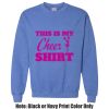 Adult Heavy Blend Heather Royal or Red 60/40 Fleece Crew (S) Thumbnail