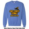 Adult Heavy Blend Heather Royal or Red 60/40 Fleece Crew (S) Thumbnail