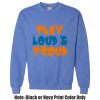 Adult Heavy Blend Heather Royal or Red 60/40 Fleece Crew (S) Thumbnail