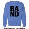 Adult Heavy Blend Heather Royal or Red 60/40 Fleece Crew (S) Thumbnail