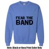 Adult Heavy Blend Heather Royal or Red 60/40 Fleece Crew (S) Thumbnail