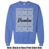 Adult Heavy Blend Heather Royal or Red 60/40 Fleece Crew (S) Thumbnail