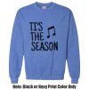 Adult Heavy Blend Heather Royal or Red 60/40 Fleece Crew (S) Thumbnail