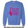Adult Heavy Blend Heather Royal or Red 60/40 Fleece Crew (S) Thumbnail