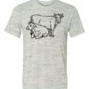 White Marble Unisex Poly-Cotton Short-Sleeve T-Shirt Thumbnail