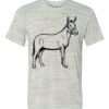 White Marble Unisex Poly-Cotton Short-Sleeve T-Shirt Thumbnail