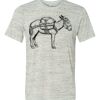 White Marble Unisex Poly-Cotton Short-Sleeve T-Shirt Thumbnail
