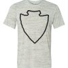 White Marble Unisex Poly-Cotton Short-Sleeve T-Shirt Thumbnail