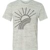 White Marble Unisex Poly-Cotton Short-Sleeve T-Shirt Thumbnail